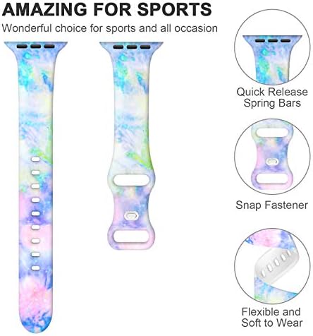 OHOTLOVE FLORAL BANDS COMPATÍVEL COM APEL RELAÇÃO 38MM 40mm 41mm 42mm 44mm 45mm Para homens, respirável estreito de silicone