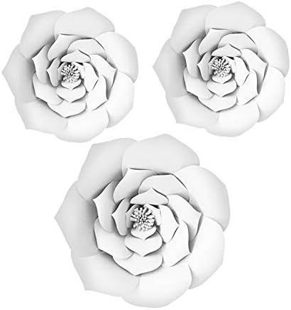 Amor de Yly's Love 3D Papel Decorações de flores gigantes Flores de papel Diy Flores artesanais de papel para cenário de casamento