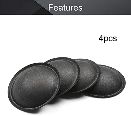 FILECT 4PCS Speaker Cap de poeira 40mm/1,57 polegadas de diâmetro Subwoofer Papel Domem tampa de tampa da bobina