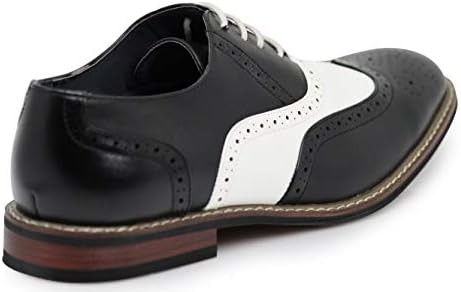 Wooden08n Masculino de duas pontas de tons oxfords renda perfurada sapatos de vestido