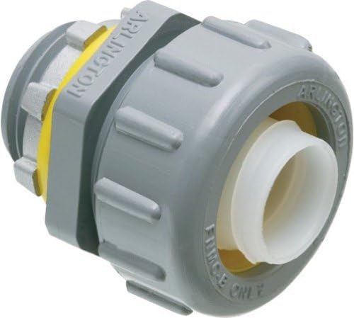 Arlington NMLT50 Conector reto de 1/2 polegada de líquido, não metálico, 100 pacote