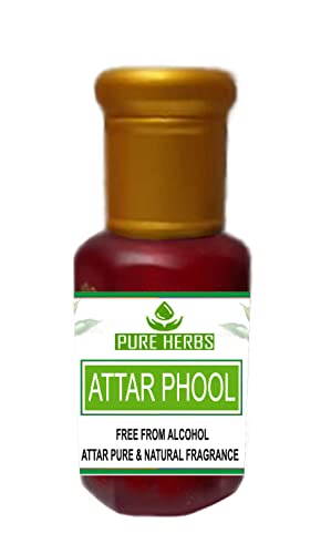 Ervas puras attar phool livre de álcool para unissex, adequado para ocasiões, festas e usa diário 5ml