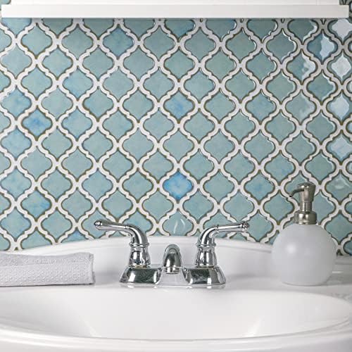 Somertile Hudson Tangier Marine 12-3/8 x 12-1/2 x 5 mm Mosaico de porcelana Tile