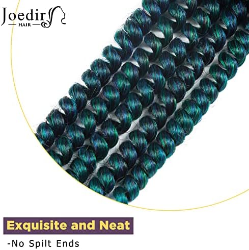 Cabelo da mola do cabelo joa cabelo de crochê de 8 polegadas 8 peças/pacote de mola verde sinistra para mulheres negras Brading Extensão