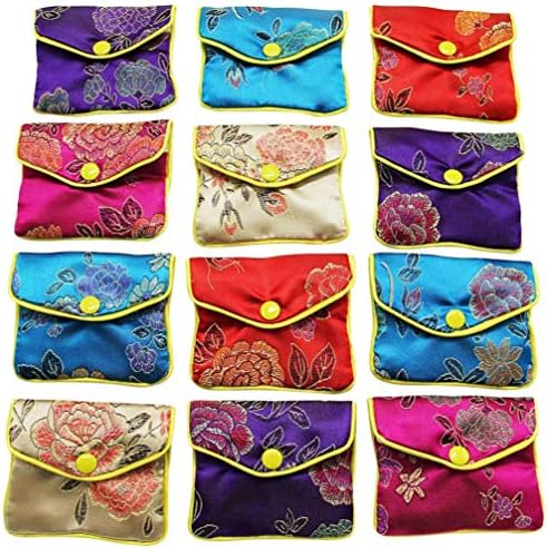 Bolsas de presente de tecido de carteira de viagens de viagens de viagem 12pcs bolsas de joias de joias bolsas de