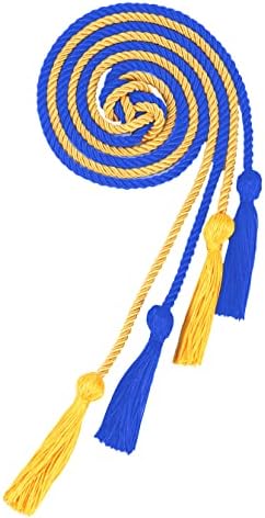 Cordos de honra de graduação de dupla graduação, cabos de honra trançados com borlas para dias de pós -graduação e