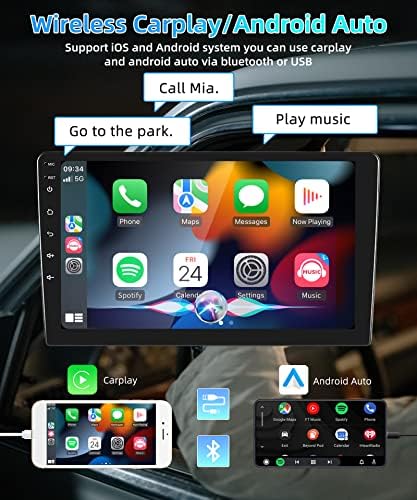 2+32g Rádio Android para Nissan Sentra 2012-2015 Suporte a CarPlay sem fio e Android Auto com tela sensível ao toque de 10,1 polegadas