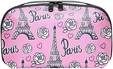 Bolsa de maquiagem à prova d'água Pink Pink Fun Star Makeup Bag Organizer Travel Bolsa de produtos de higiene pessoal pequena
