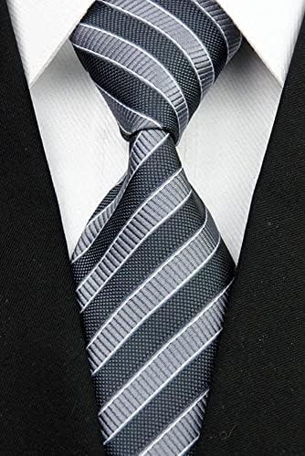 Secdtie Men Stripe Classic Jacquard Tabela de seda Tie de festa de festa de festa de festa