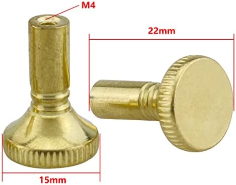 Lâmpada FMHXG Turn Botão 6pcs 15x22-1/ 4x28 metal dourado liga/ desliga lâmpada de luz de reposição e botões de ventilador, troca