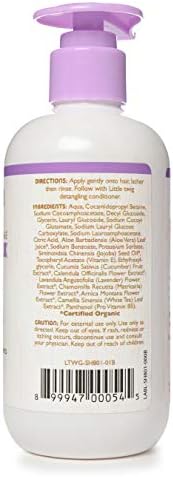 Pequeno shampoo de galhos, fórmula de planta natural, lavanda, 17 fl oz.