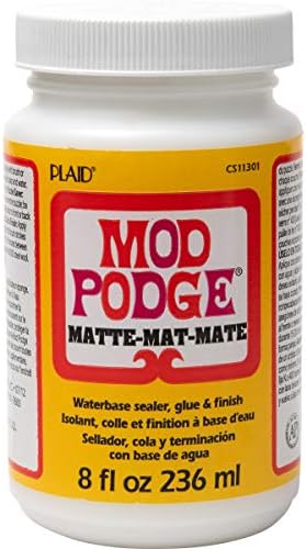 Mod Podge Gloss Super Gross, CS11297 e CS11301 Sealor de base de água, cola e acabamento, 8 oz, fosco