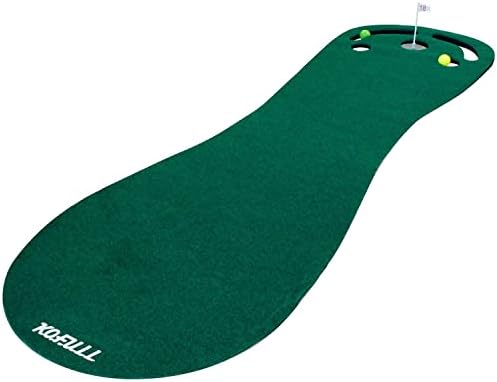Kofull Putting Green tapetes definido para uso de golfe, incluiu 29 polegadas de golfe, 3 bolas de golfe, Ajuda de treinamento Put