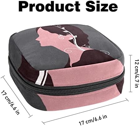 Bolsa de armazenamento de guardanapos sanitários de Oryuekan, bolsas de zíper menstrual reutilizável portátil, bolsa de