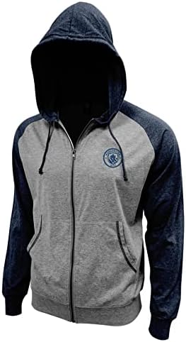 Icon Sports Sport Soccer Hoodie Jacket - Logo oficial de equipes de futebol masculino masculino Full Full Full Up Treinamento Casual