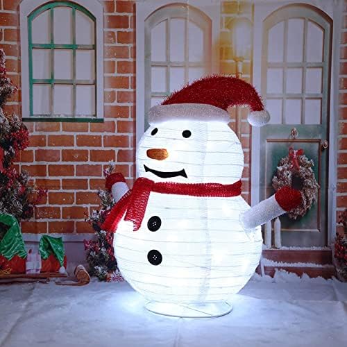 CD6SQs Light Christmas Decoration Outdoor Christmas Iluminação de Natal Figuras ao ar livre Papai Noel Snowman liderado