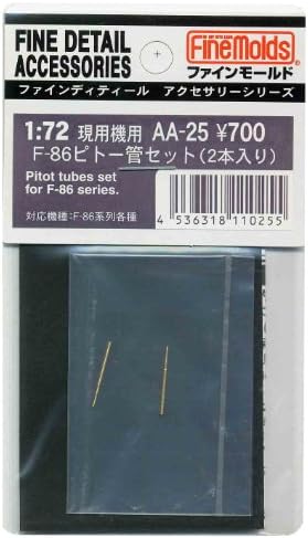 Molde fino AA24 1/72 Acessórios para aeronaves F-16 Conjunto de tubos Pitot, pacote de 2, peças de modelo plástico