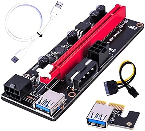 Connectores 2021 ver009 USB 3.0 PCI -E RISER VER 009S Express 1x 4x 8x 16x Extender Riser Cabos e conectores de computador 6 pinos