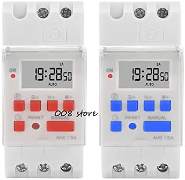 Eksil thc15a ahc15a din trilhos timer timer time time switches programam semanalmente interruptor de toque eletrônico 220V Dispositivo