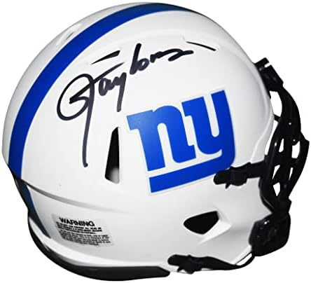 Lawrence Taylor autografou Giants Lunar Mini Capacete - assinado à mão & JSA autenticado