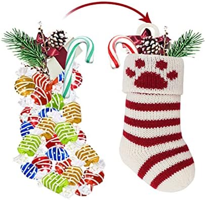 Mini meias de Natal de Limbridge, 7 polegadas de malha meias de natal