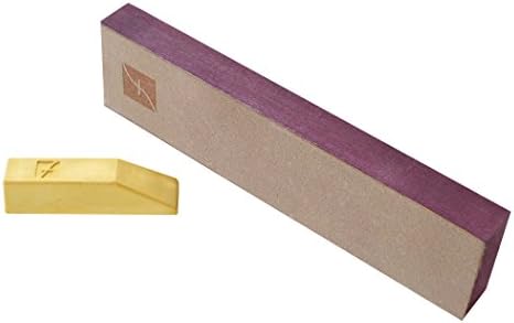 Faca Flexcut PW14 Strop, com 1 onça de barra de composto de polimento de ouro flexível, superfície de couro de 8 x 2 polegadas