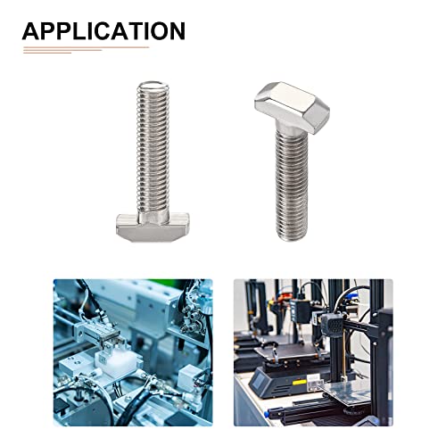 DTGN M8X35MM T -SLOT T -SLOT PARA PARA PARA PARAFUSO DE RESPENDIDADES DE VERIEL - 20PACK - Bom para a indústria de construção - parafusos