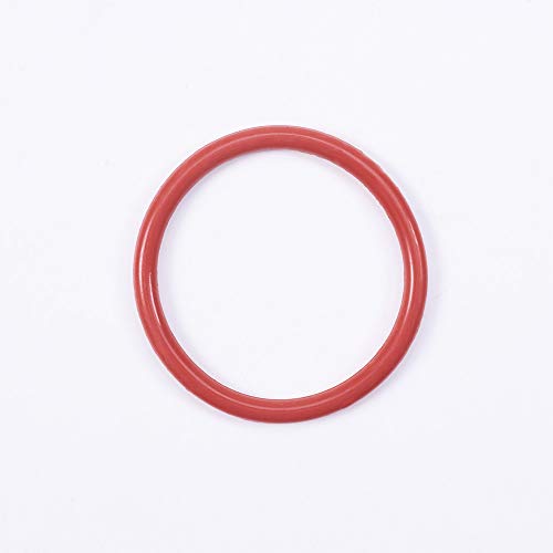 Bettomshin 10pcs 1,54 x0.09 Silicone O-ring VMQ Rings Junta para hidráulica e pneumática selando vermelho
