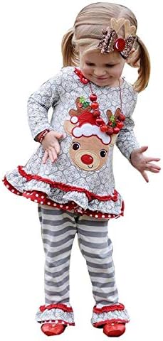 CM C&M Wodro Toddler Baby Girl Girl Christmas Deer Roupe