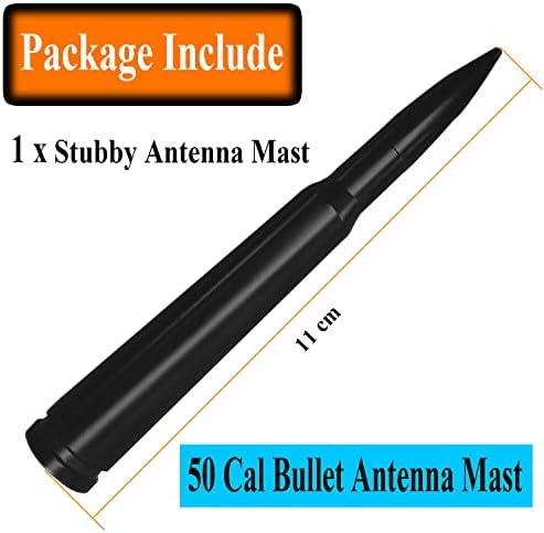 Antena de alumínio curta de 4 polegadas para Ford Bronco, mastro de substituição da antena Ford Bronco