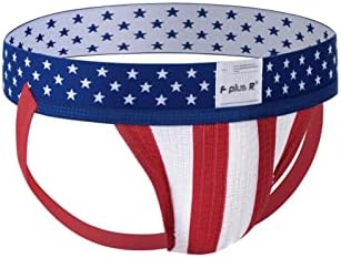 UBST Jockstrap para homens, bandeira apoiada atlética listrada ativa que lança bunda de volta