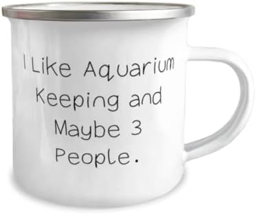 Cool Aquarium mantendo caneca de campista de 12 onças, eu gosto de manutenção de aquário e talvez 3, para homens mulheres,