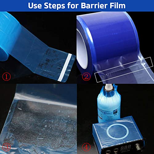 Filme de barreira - filme dental de barreira dentária rolo 1200 folhas de filme dental barreira de barreira 4 '' x 6 '