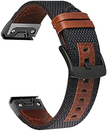 GQMYOK 22 20 26mm RELUMENTE EASYFIT Smart para Garmin Fenix ​​6x 6 Pro 5 5x 5s mais 3 hr Strap de lona para Forerunner 935 945