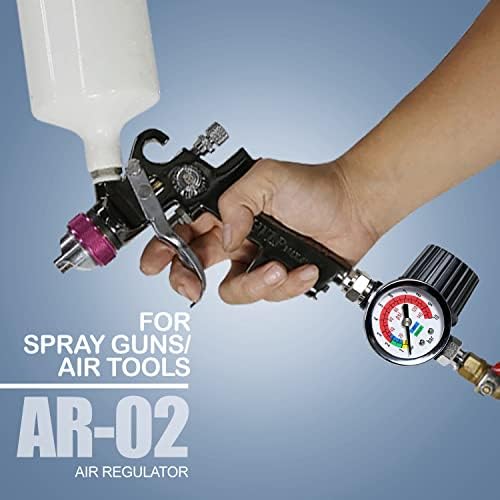 Regulador de ar analógico AR-02, ZN312 Separator de água de óleo e pacote de conector giratório AI-112-1