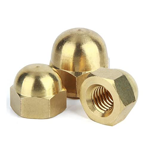 5/10/20/50pcs DIN1587 M3 M4 M5 M6 CAPA DE BRASS CAPA DE BRASS CAPA DOMO DE CABEÇA DO DOME DOME SEMICURCO NOT-M3.50PCS