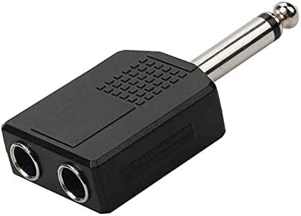 Adaptador de cabo de áudio 2PCS RCA ONE PONTO DOIS LOTUS DUPLO MASCO/FEMANHO DUPLO 6,35 a 3.5 Splitter coaxial digital