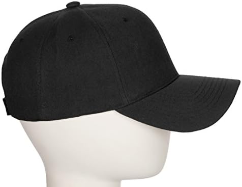 Chapéu de beisebol clássico Custom A a Z Letra inicial da equipe, Black Cap White Black