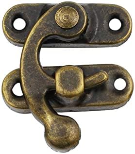 Acessórios de caixa de fivela escondida Caixa de gancho de metal de latão antigo Flop vintage S4R7 LATC Lock Jewelry Hasp Bronze Purse