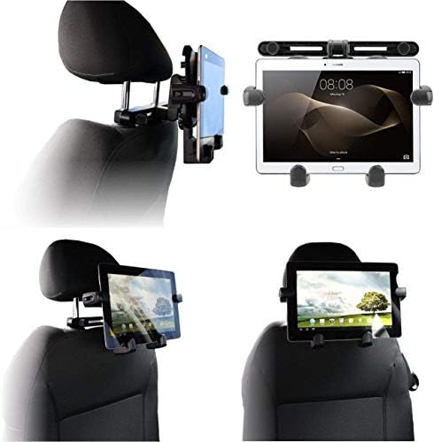 A apoio de cabeça portátil da Navitech no carro compatível com o tablet Magch T10 10,1 polegadas