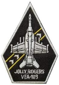 USMC VFA-103 Jolly Rogers F-A-A-18 Bordado Hornet Patch Militar Militar