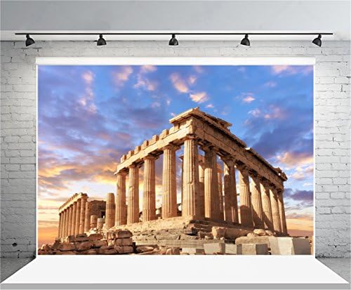 Afoto 7x5ft acrópole do cenário de Atenas Partenon Templo Feitel Anterior coluna antiga pilar de pedra grega studio photo studio