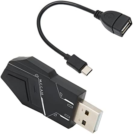 Adaptador de controle sem fio preto o adaptador USB de baixa latência durável para PC