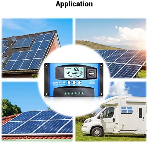 Controlador de Carga Solar MPPT ISunergy 30A 12V/24V Painel solar Auto Painel Solar Regulador Inteligente com Display LCD
