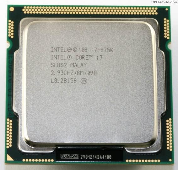 Intel Core i7-875K I7 875K I7 875 2,933 GHz usou o processador CPU de oito threads quad-core LGA 1156
