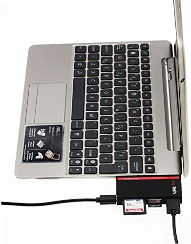 Navitech 2 em 1 laptop/tablet USB 3.0/2.0 Adaptador de cubo/micro USB Entrada com SD/micro SD Reader compatível com asus Chromebook