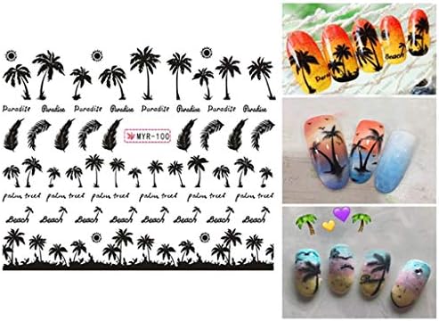 Surf Manicure Surf Tree Tree Tree Coconuts Coconuts estilo unhas de unhas de praia