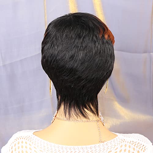 Perucas rofa para mulheres negras cabelos humanos pixie curta perucas naturais perucas para mulheres perucas ombre curtas