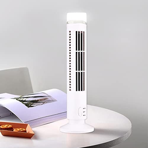 MoreSec Tower Fan com luzes de torre LEDs de ventilador Tower sem lâminas Torre USB Electric Fan Mini VERTICAL AR CONDICIONADOR STANDE