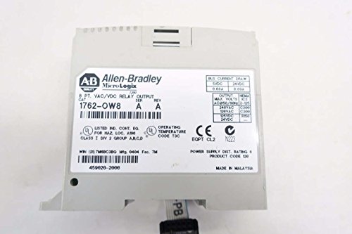 Allen Bradley 1762-ow8 MicroLOCIX 1200 Relé Módulo de saída SER A REV A D527984